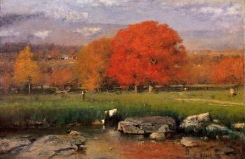 喬治 英尼斯 Morning Catskill Valley aka The Red Oaks 喬治 英尼斯 Morning Catskill Valley aka The Red Oaks